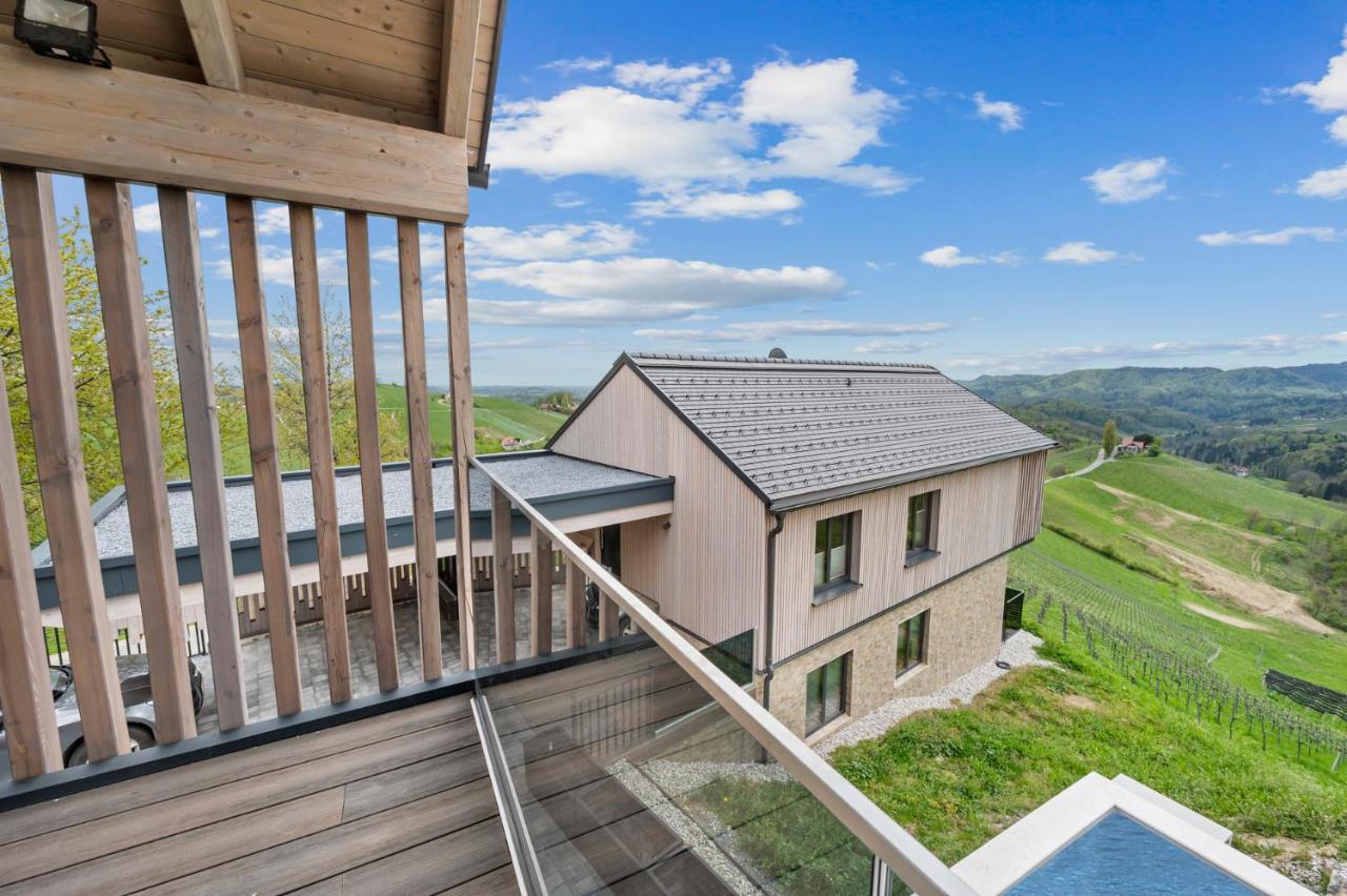 Luxus Chalet Max Glanz an der Weinstraße Exterior foto